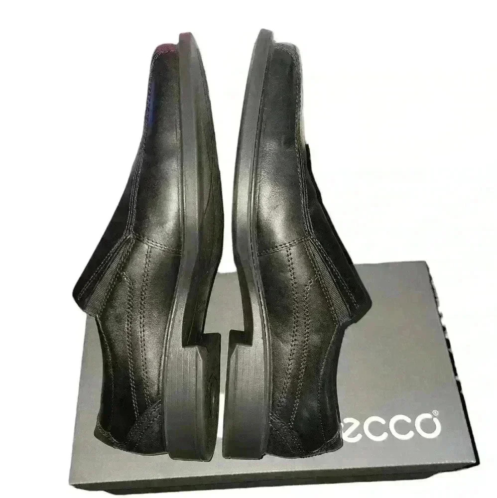 Men's Ecco New Jersey Slip on Loafers. Black Size 11-11.5. New in Box. - Picture 8 of 9